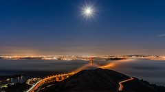 Landscapes sunset nature Trees rock black Mountains ice cloud 