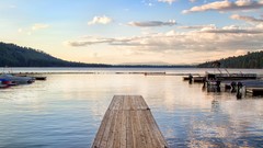 Landscapes sunset nature Trees rock black Mountains ice cloud 