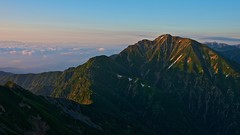 Landscapes sunset nature Trees rock black Mountains ice cloud 