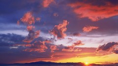 Landscapes sunset nature Utah Salt