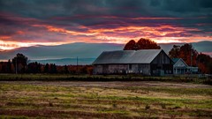 Landscapes sunset nature Villages