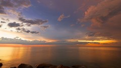 Landscapes sunset nature water clouds ocean colors skies 