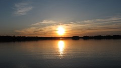 Landscapes sunset nature water clouds ocean skylines