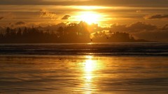 Landscapes sunset nature water reflections