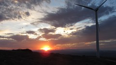 Landscapes sunset nature wind