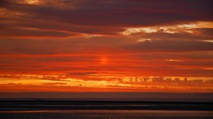 Landscapes sunset nature yellow water clouds orange Atacama 
