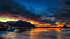 Landscapes sunset Norway Arctic