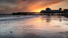 Landscapes sunset ocean HDR Photography