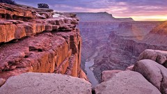 Landscapes sunset panorama Grand Canyon USA streams national 