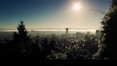 Landscapes sunset paradise buildings cityscapes