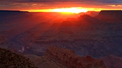 Landscapes sunset point Arizona Grand Canyon eternity national 