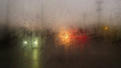 Landscapes sunset rain lights bokeh