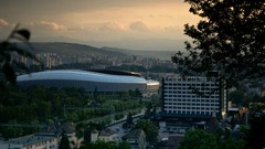 Landscapes sunset romania cities