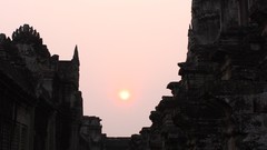 Landscapes sunset ruins cambodia Angkor Wat