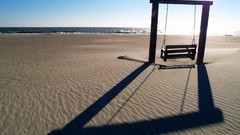 Landscapes sunset sand nature Beaches