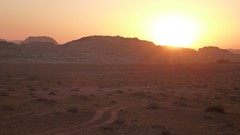 Landscapes sunset sand nature Mountains roads jordan deserts 