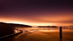 Landscapes sunset sand nature water germany shore
