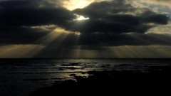 Landscapes sunset Sea clouds dark dawn France artwork James 