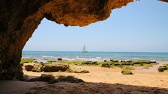 Landscapes sunset Sea nature cloud skies