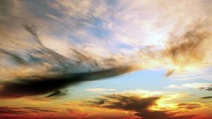 Landscapes sunset Sea nature clouds colors skies