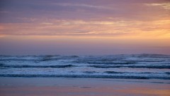 Landscapes sunset Sea nature sun ocean land coast spring