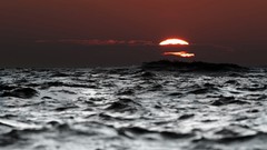 Landscapes sunset Sea nature sun ocean waves