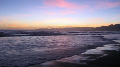 Landscapes sunset Sea nature sun summer ocean land coast