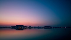 Landscapes sunset Sea nature water lights evening skyscapes