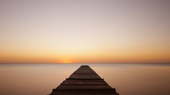 Landscapes sunset Sea skyscapes