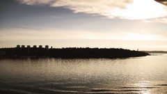 Landscapes sunset Sea sweden stockholm