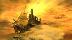 Landscapes sunset ships Seals