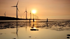 Landscapes sunset sun