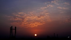 Landscapes sunset sun clouds India skyscapes