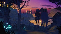 Landscapes sunset Trees Animals Stars clouds sky hats anime 