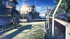 Landscapes sunset Trees water Mountains clouds sky ocean Japan 