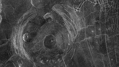 Landscapes surface crater Venus planets