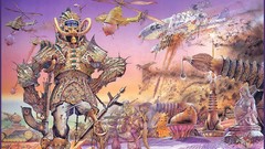 Landscapes surrealism paintings psychedelic artwork trippy