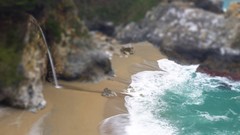 Landscapes tilt-shift Beaches