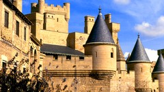 Landscapes tower old Castles ancient rivers skyscapes