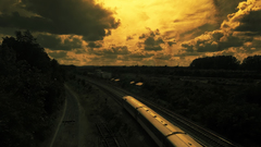 Landscapes trains railroad tracks