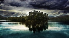 Landscapes Trees Aircraft lakes