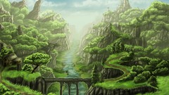 Landscapes Trees Bridges artwork
