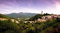 Landscapes Trees clouds