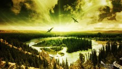 Landscapes Trees clouds Biutiful (movie)