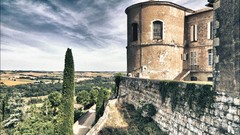 Landscapes Trees clouds France Europe Castles