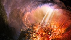 Landscapes Trees clouds light paintings multicolor Vitaly S 