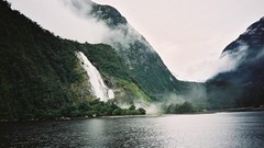 Landscapes Trees clouds New Zealand lakes forests