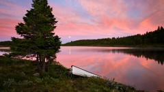 Landscapes Trees clouds ships lakes skyscapes