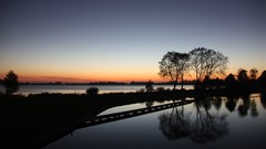 Landscapes Trees dark lakes