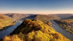 Landscapes Trees germany rivers rhine